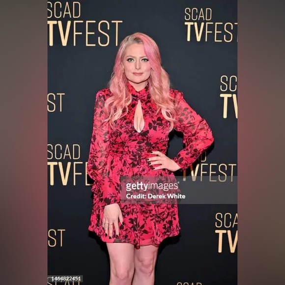 Amanda Uprichard Samira Dress Femme Floral Print Pink Black Size XS - Picture 2 of 10